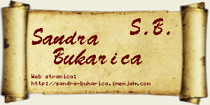 Sandra Bukarica vizit kartica